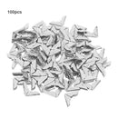 100pcs Tone Scrapbooking Albums Corner Protectors Card File Menu Metal Book