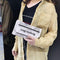 Women Crossbody Messenger Bag Newspaper Print Girls Clutches Shoulder Bag