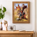 Indians Oil Paint By Numbers Kits DIY Craft Coloring Drawing Home Decoration