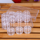 12 Grids Bottles Rhinestone Beads Storage Box Nail Art Jewelry Container Newly