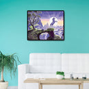 DIY Painting By Numbers Kits Hand Painted Cliff Horse Canvas Wall Arts Crafts