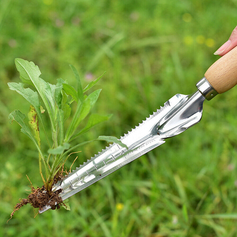 Garden Manual Weeder Tool Root Lifter Digging Puller Long Handle Grass Scoop