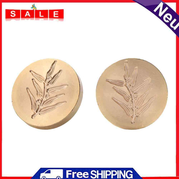 Round Wax Sealing Stamp Head Fats Flowers Copper Stamps Gifts Making Tools