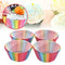 100x Colorful Rainbow Paper Cake Cupcake Liners Baking newm Part Case N5M5