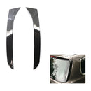 2pcs Rear Window Wing Trim Covers Carbon Patter Spoiler Canards Splitter