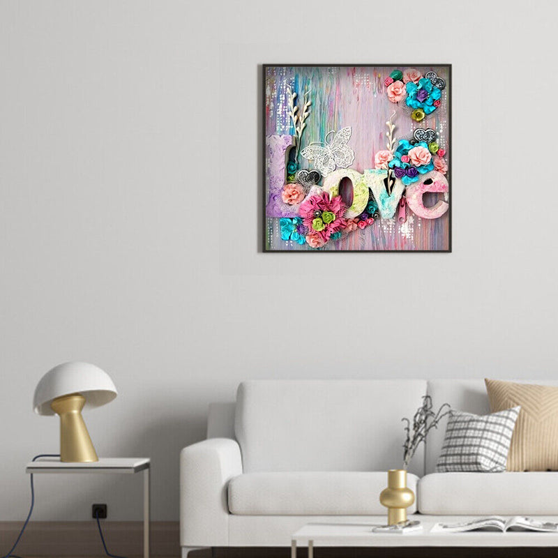 Diamond Painting Letters Full Square Drill Picture of Rhinestone DIY Drawing