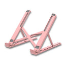 Foldable Holder Adjustable Tablet Stand Bracket for Laptop Phone (Pink) Newly