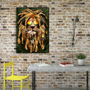 5D DIY Diamond Painting Full Drill Picture of Rhinestone Kits Lion Cross St