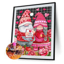 5D Kit Rhinestone Pictures DIY Christmas Gnome Full Square Drill Diamond Craft