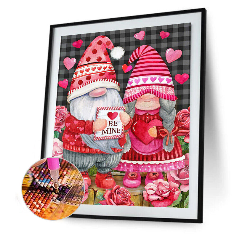 5D Kit Rhinestone Pictures DIY Christmas Gnome Full Square Drill Diamond Craft