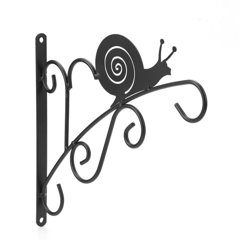 Wrought Iron Hanging Flower Pot Basketball Braces Decorative Outdoor Planter Hook