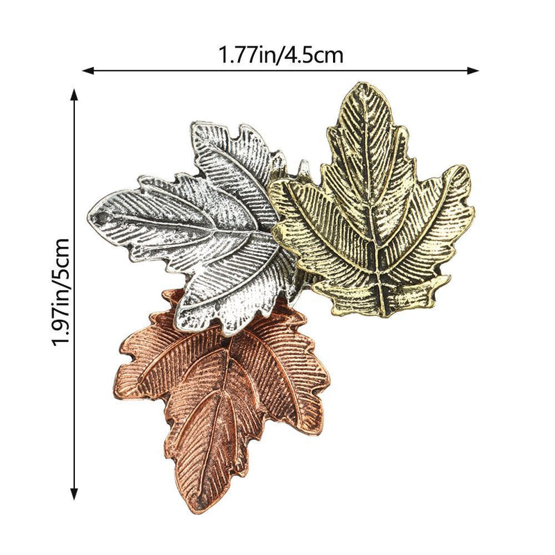 Women Party Leaves Brooch Pin Maple Leaf Brooches Lapel Brooch Corsage Pins