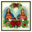 Full Embroidery Printed Father Mother DIY Cross Stitch Kits 11CT Needlework Set