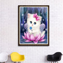 Cute Cat 5D Diamond Painting Embroidery DIY Cross Stitch Craft Home Decor
