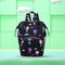 Fashion Women Printing Mummy Diaper Bag Nappy Large Handbag (Black Balloon)