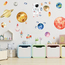 Glow in The Dark Stars and Planets Bright Solar System Wall Stickers - Glowing