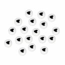 50stk x Schwarz weiß &Love Herz Valentin Acryl Rund P V5Y5 und X6I2 Flach S0Y4