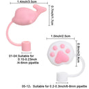 Cartoon Plugs Cover Drinking Dust Cap Silicone Straw Plug Cup Accessories