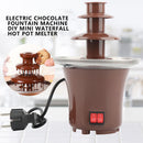 Mini Chocolate Fountain Chocolate Melt Heating Fondue Waterfall Hotpot Machine