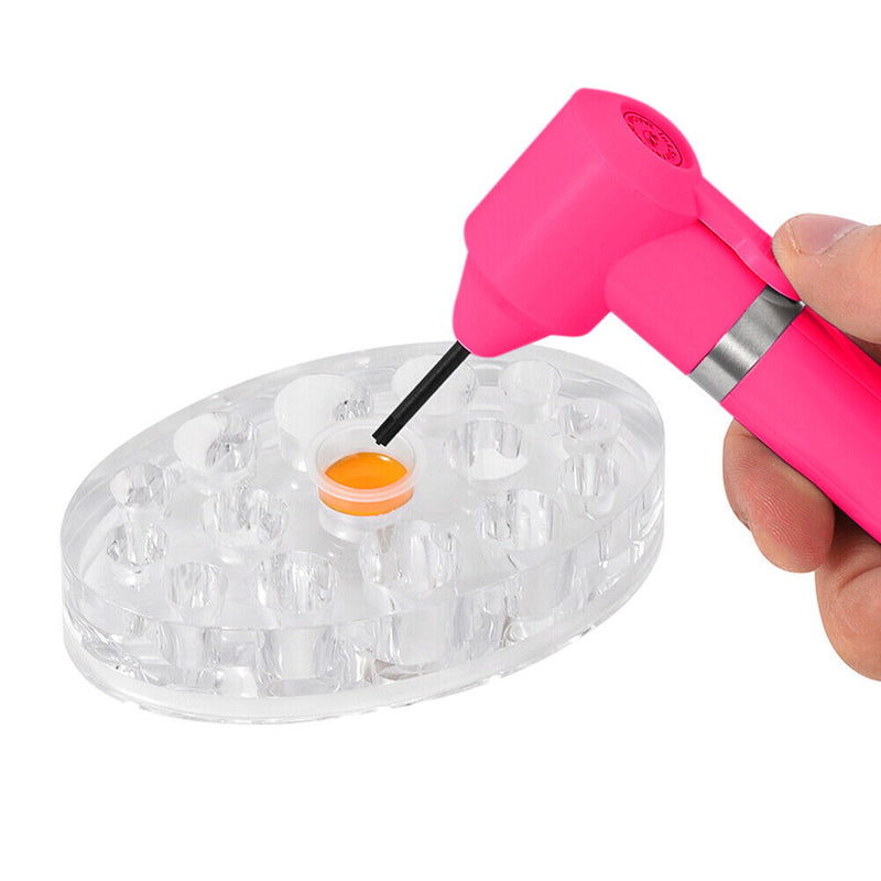 Ink Mixer Pen Device with Mixing Stick Electric Pigment Stirring Rod (Pink)