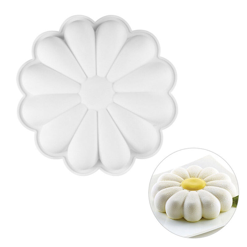 DIY Sunflower Crystal Drop Glue Mirror Mold Handmade Chocolate Making Mould Tool