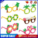 6pcs Hawaii Summer Party Paper Glasses Kid Birthday Party Funny Photo Prop