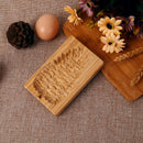 Wooden Cookie Mold Pine Cone Shape Carved Press Stamp for Biscuit (C) Newly