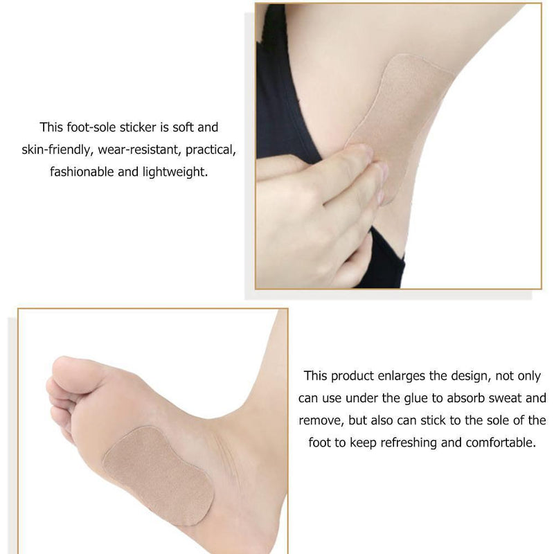 10pcs/Bag Armpits Anti Sweat Pads Foot Underarm Stickers Scent Absorbing Patc
