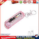 Mini LED EDC Flashlight Fishing Camping Emergency Keychain Lights (Pink) Newly