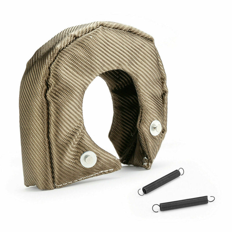 Titanium T3 Fiber Turbo Blanket Heat Shield Barrier Turbocharger Cover Wrap