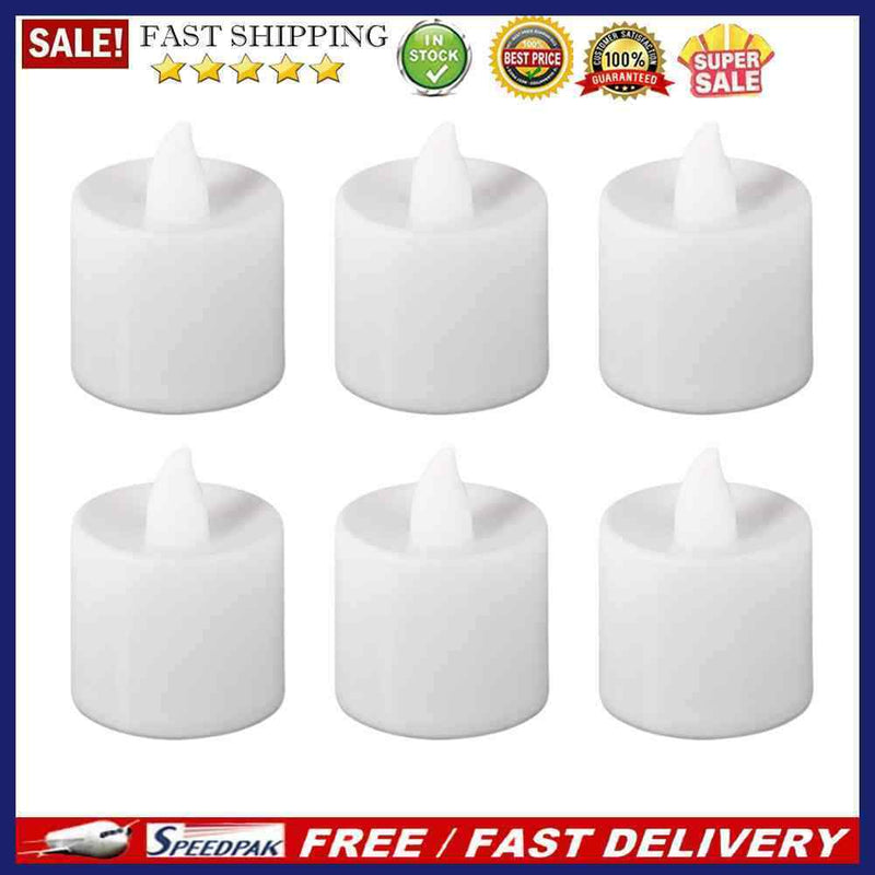 6x Flameless LED Tealight Candles Wedding Light Romantic Candle Mothers Day G