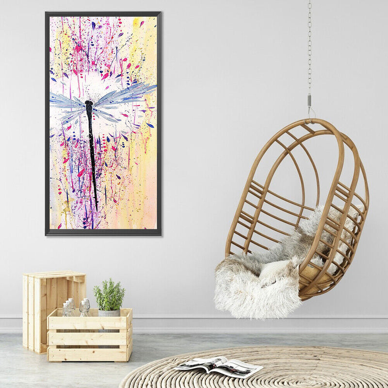 Canvas Paint By Numbers Dragonfly Oil Hand Painted Drawing Kit Home Decoration