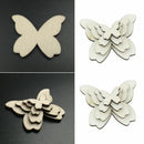 50x Mixed Size Butterflies MDF Wooden Shape Craft Embellishments HOT Wood C6V0