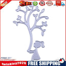 Metal Cutting Dies Stencils Tree Girl for DIY Embossing Scrapbooking Album-