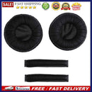 1 Pair Ear Pads w/Headband Cushions for Sennheiser PX100 PX200(Black)