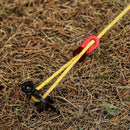 20pcs Outdoor Camping Rope Paracord Cord Fixed Buckle Fastener Kit (Red) Newly