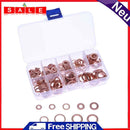 200pcs Kupfer-Unterlegscheibe Dichtung flach legen Ring Sortiment Dichtungssatz