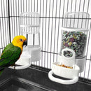 Pet Bird Water Drinker Container Birdcage Waterer Drinking Fountain Dispenser