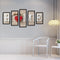 Full Cross Stitch 11CT Cotton Thread DIY 5 Panels HOME Handmade Stamped Decor