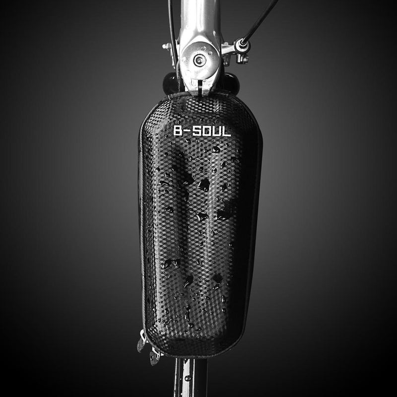 Hard Shell Black Outdoor Cycling Tackles Waterproof Bicycle Front Frame Tube Bag