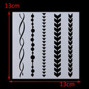 Paper Cards Scrapbooking Layering Stencils Walls Painting Embossing Template