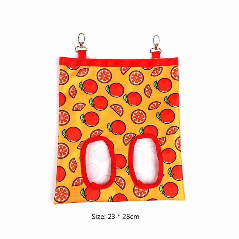 Hay Bag Hanging Pouch Feeder Holder Feeding Container for Rabbit Guinea Pig