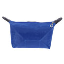 Women Zip Ingot Shape Dumpling Handbag Cosmetic Bag Makeup Tote(Royal Blue)