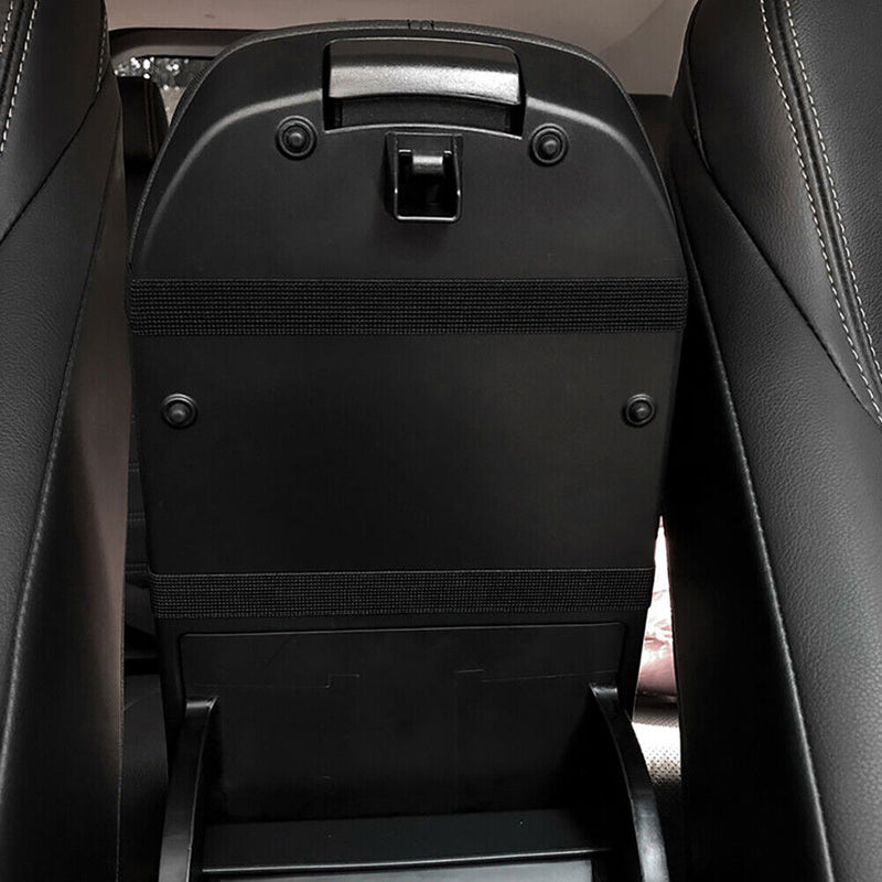 Car Armrests Storage Box Cover Pad Mat Anti-slip with Back Elastic Strap Newly