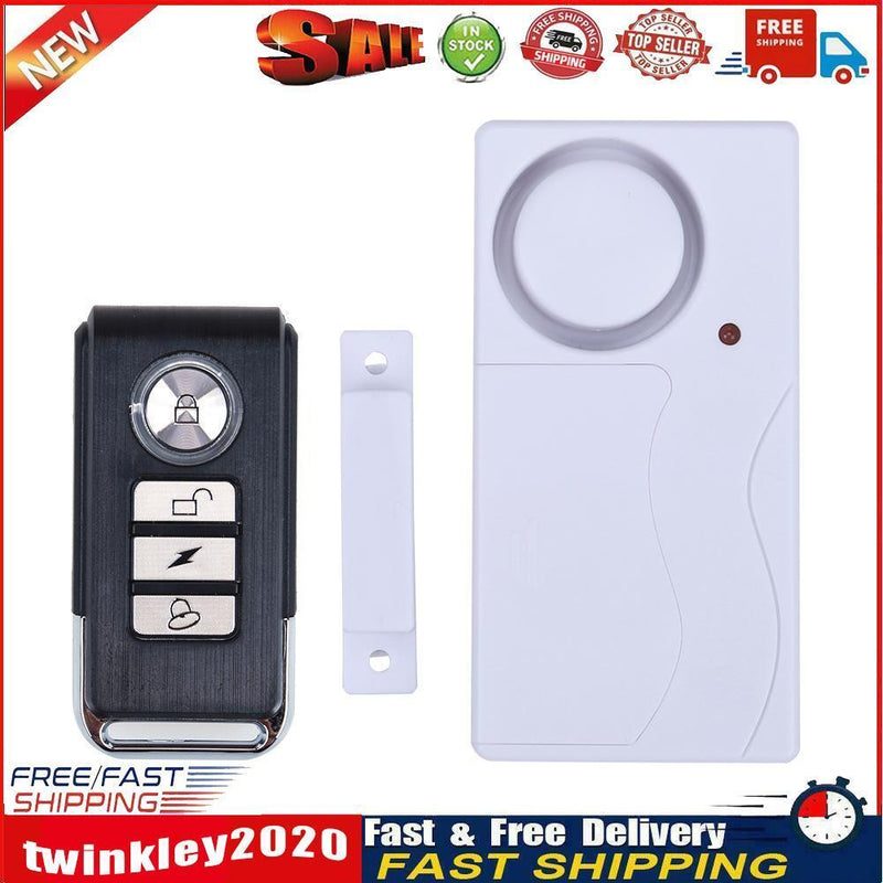 Door Window Entry Security ABS Wireless Remote Control Door Sensor Alarm Newly