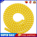 Electric Scooter Brake Pipe Protector Spiral Winding Wire for M365 (Yellow)