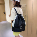 Drawstring Fitness Swimming Backpack Sports Dry Wet Bag Rucksack (Black) Newly