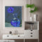 Blue Chrysanthemum Oil Paint By Numbers Kit DIY Acrylic Painting on Canvas Arts