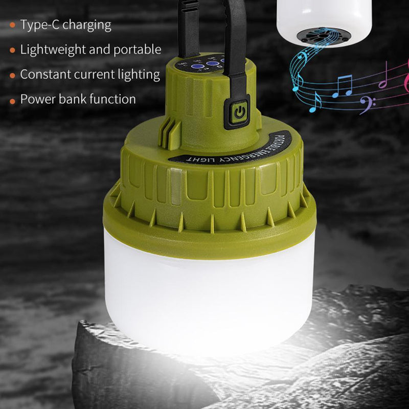LED Camping Light Bulb Outdoor Tent Emergency Hiking Market Work Lamp (B)