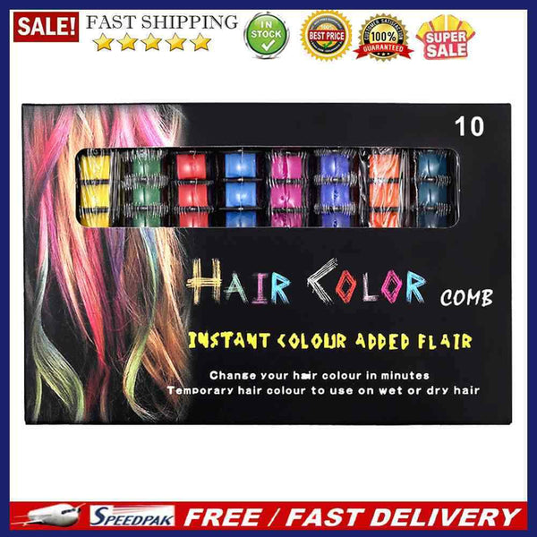 10 pcs Disposable Mini Hair Dye Combs Clean Easily for Festival Dance Party